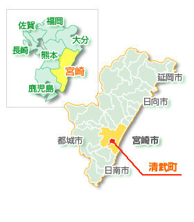 清武町の位置図