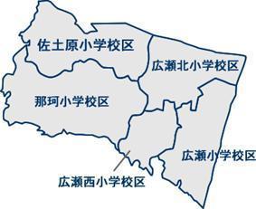 佐土原小学校区の地図