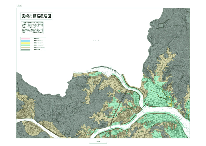 宮崎市標高概要図4