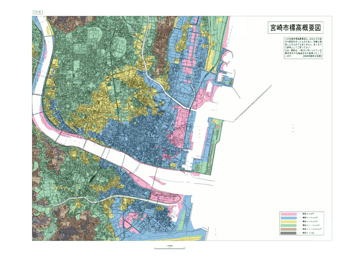 宮崎市標高概要図8