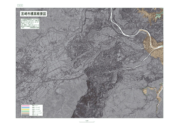 宮崎市標高概要図10