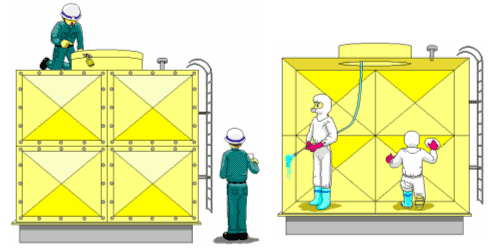 貯水槽水道の点検のイメージ図