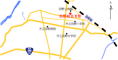 田野の地図