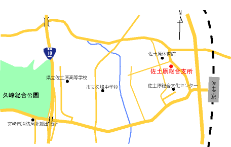 佐土原の地図