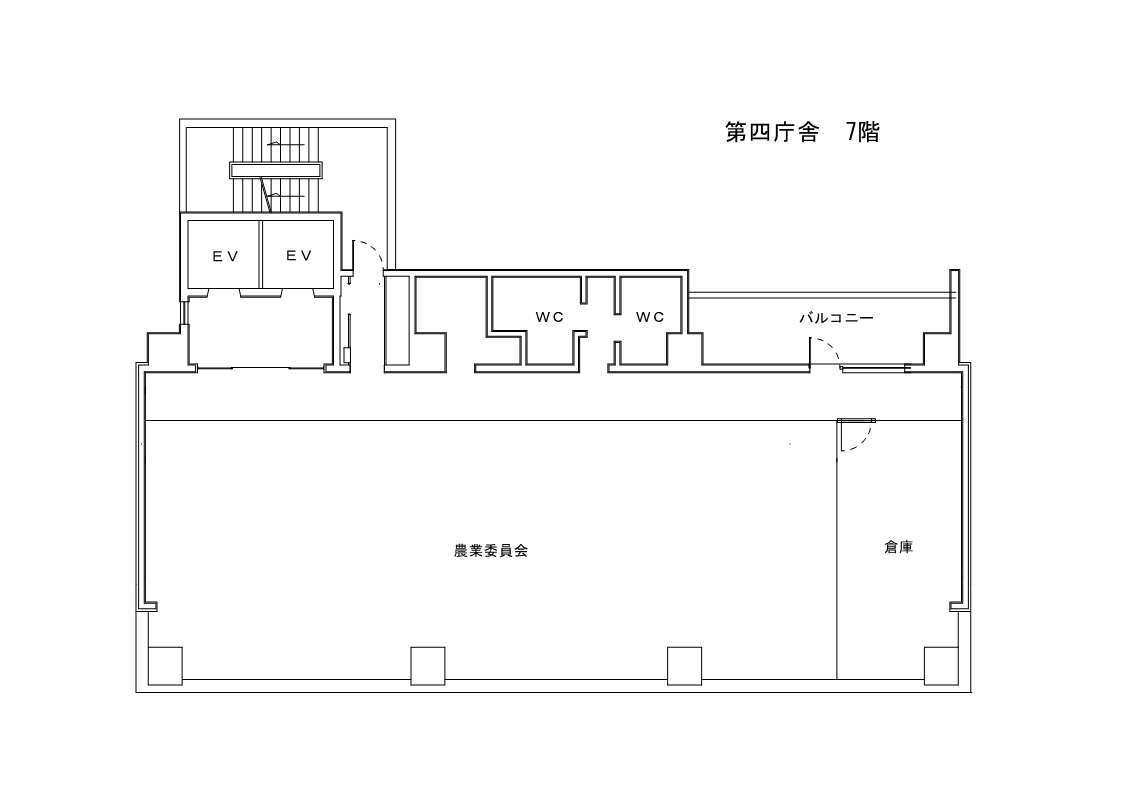 第四庁舎七階の図