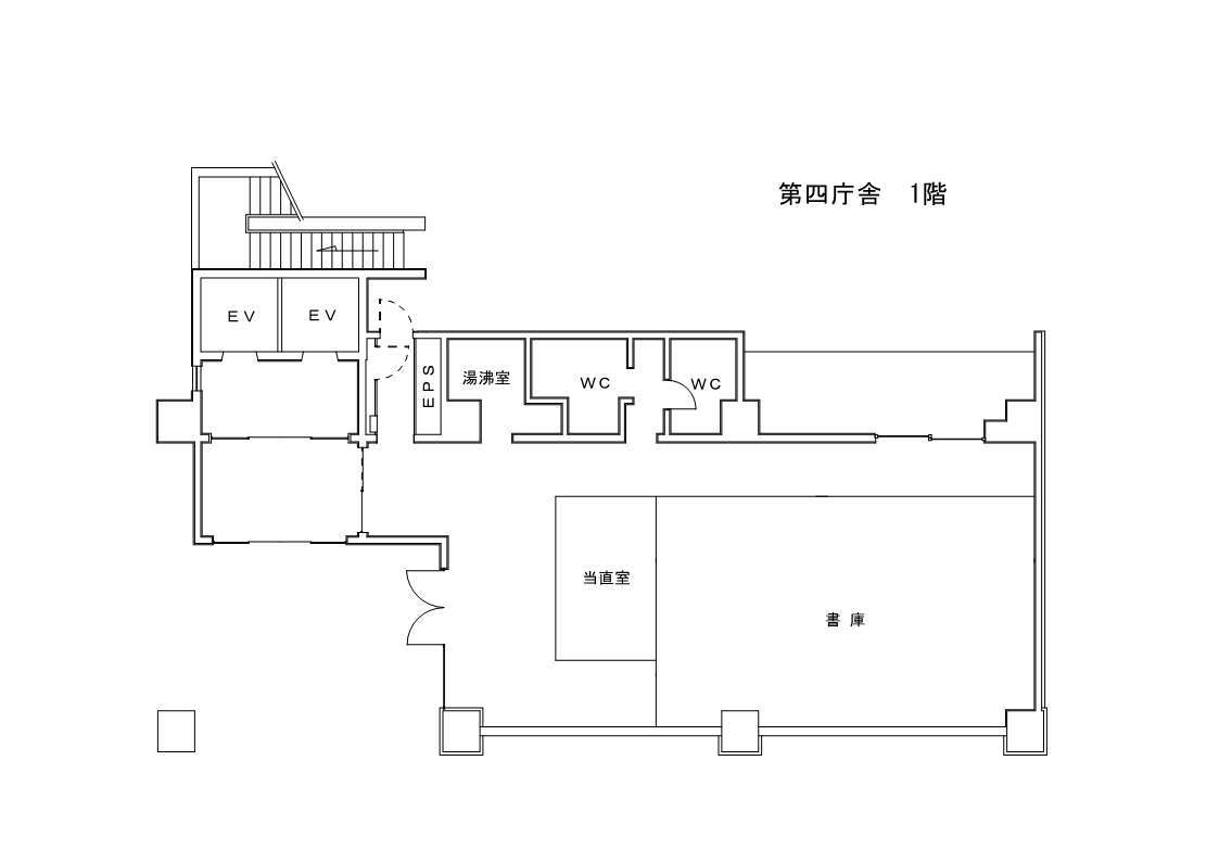 第四庁舎一階の図