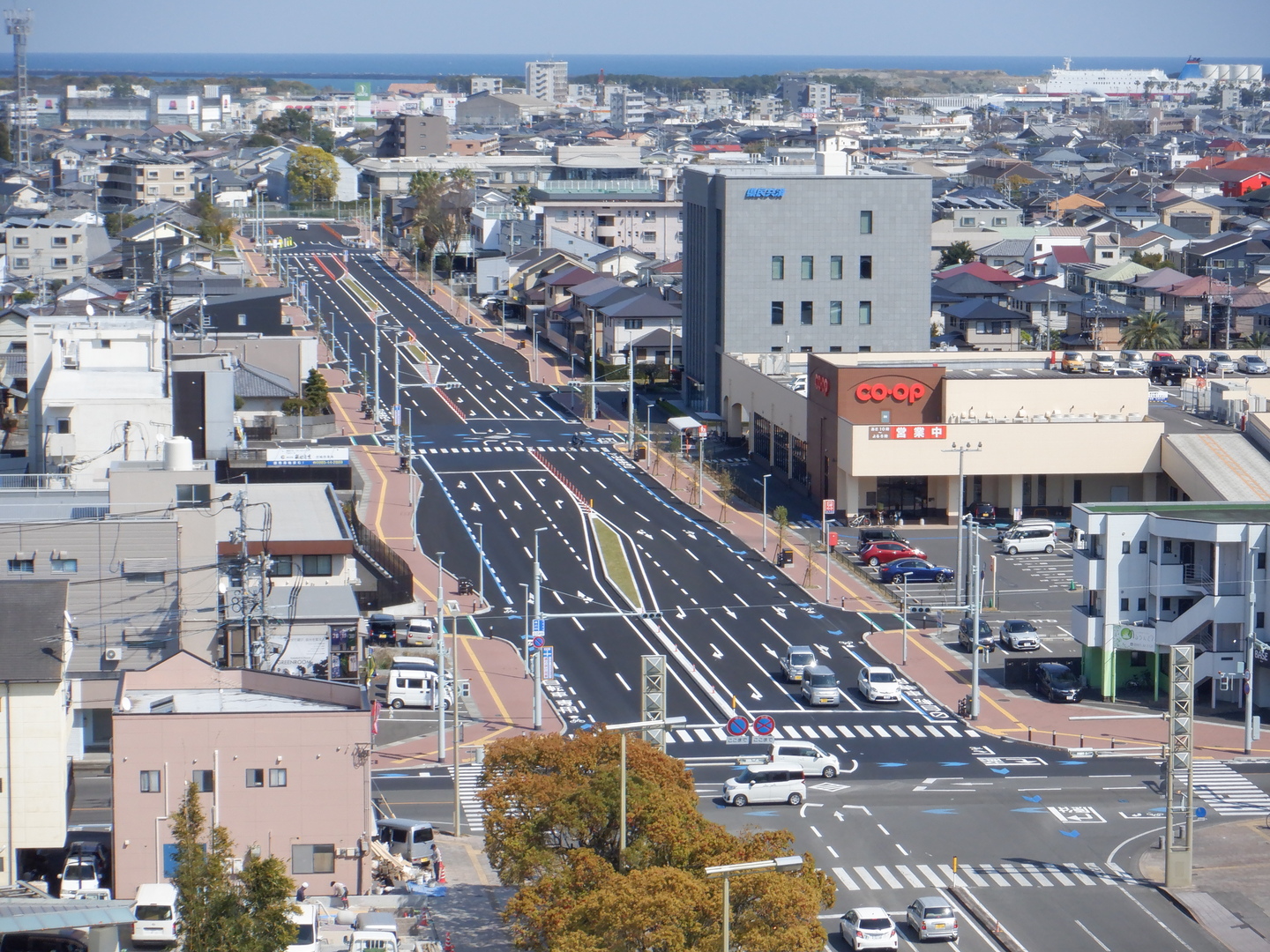 宮崎駅東通線(西中工区)完成写真