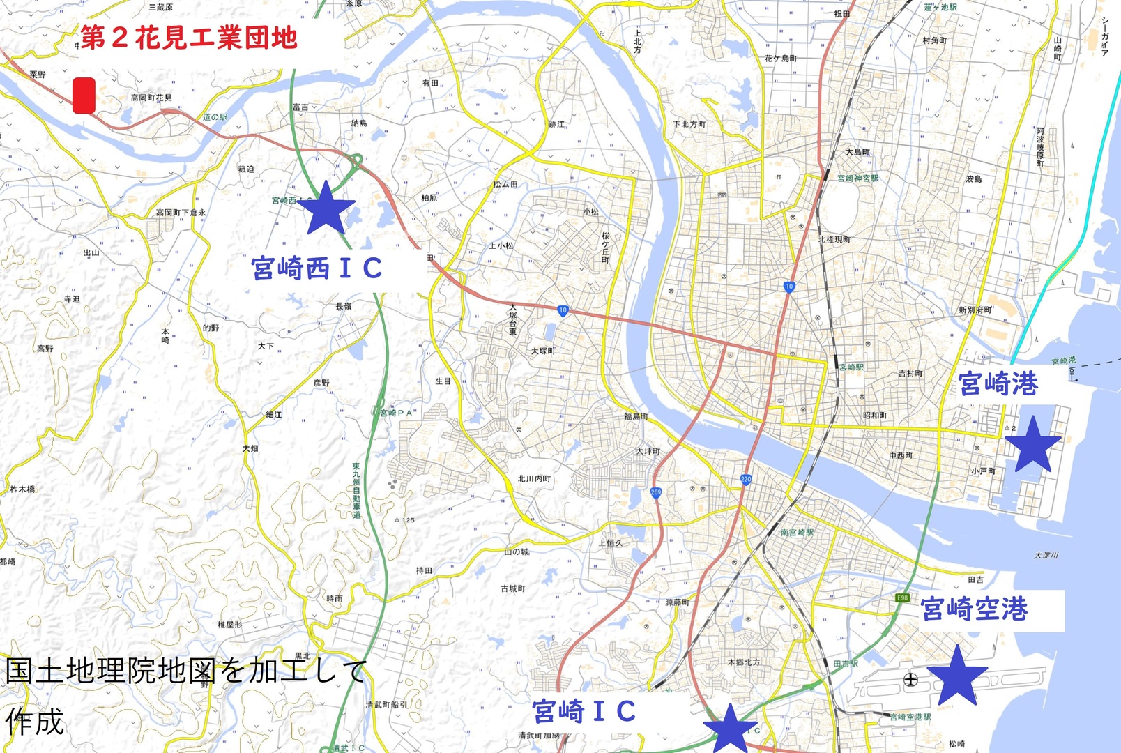市内位置図