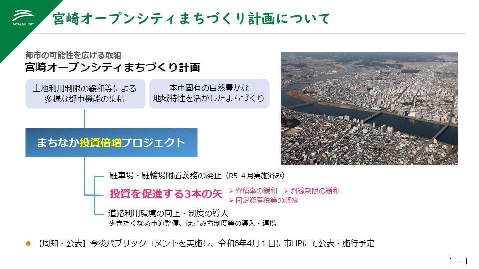 スライド1宮崎オープンシティまちづくり計画について