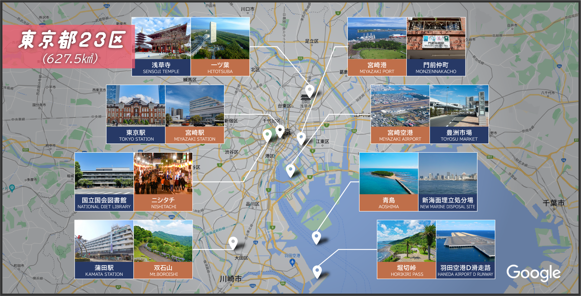東京23区との比較地図