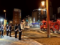 夜間特別警戒の様子