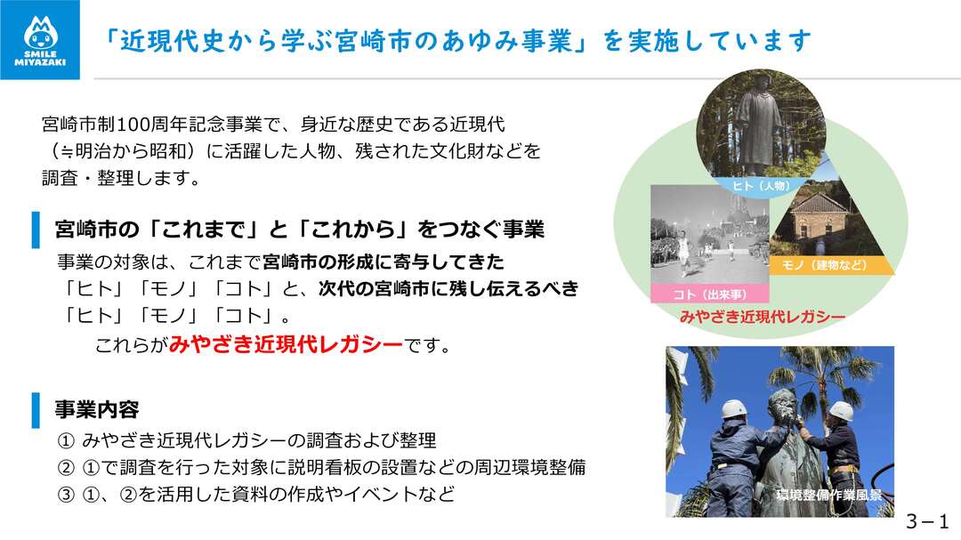「近現代史から学ぶ宮崎市のあゆみ事業」を実施しています