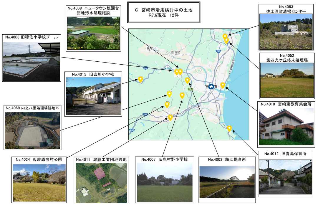 宮崎市活用検討中の土地